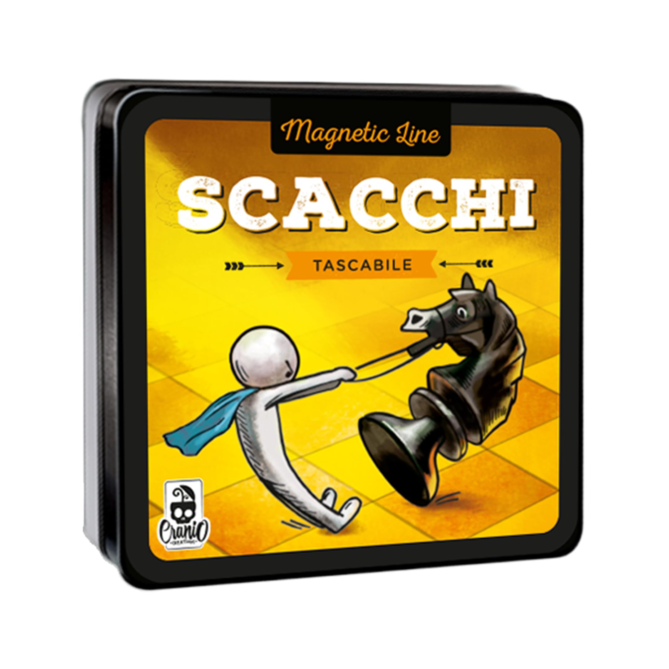 Cranio Creations - Magnetic Line, Scacchi - Un Grande Classico In Versione Tascabile E Magnetica - 2 Giocatori - 20 Minuti – Gioco per Famiglie e Amici – Età 10+ - Edizione in Lingua Italiana