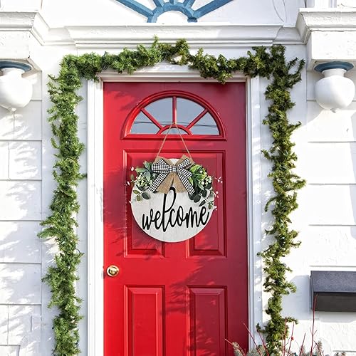 Miniatura 6 de 6 círculos de madera de 20 pulgadas para manualidades, discos de madera redondos sin terminar, rebanadas redondas de madera en blanco, letreros