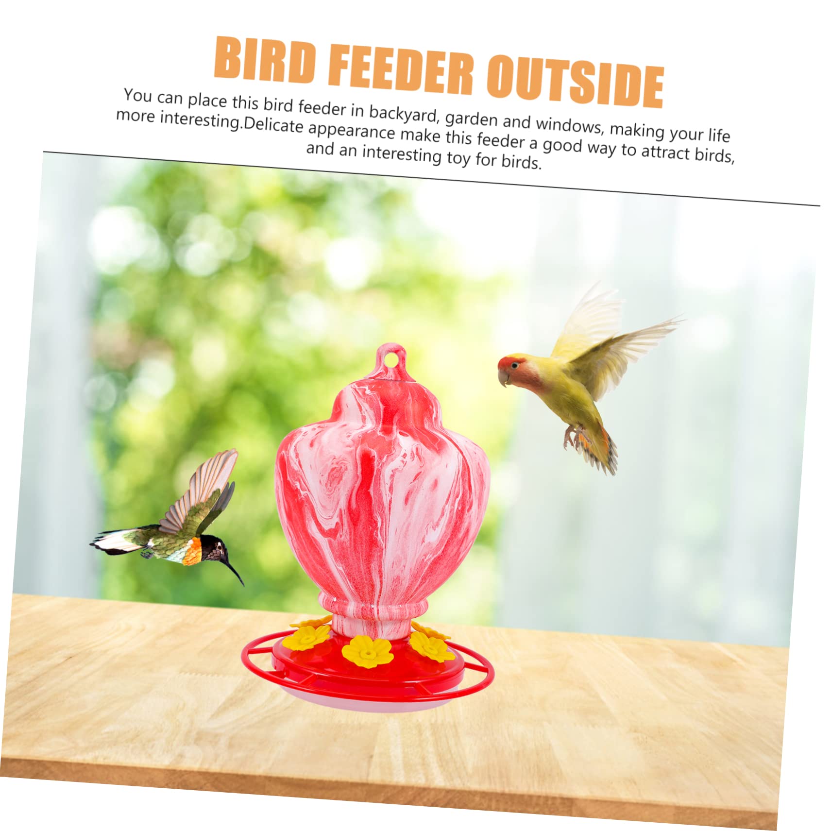 YARNOW 3 Pièces mangeoire pour perroquets Bird Feeder mangeoires pour Oiseaux Accessoire Oiseaux extérieur Corbeau à Pigeon Fournitures pour Le Fer
