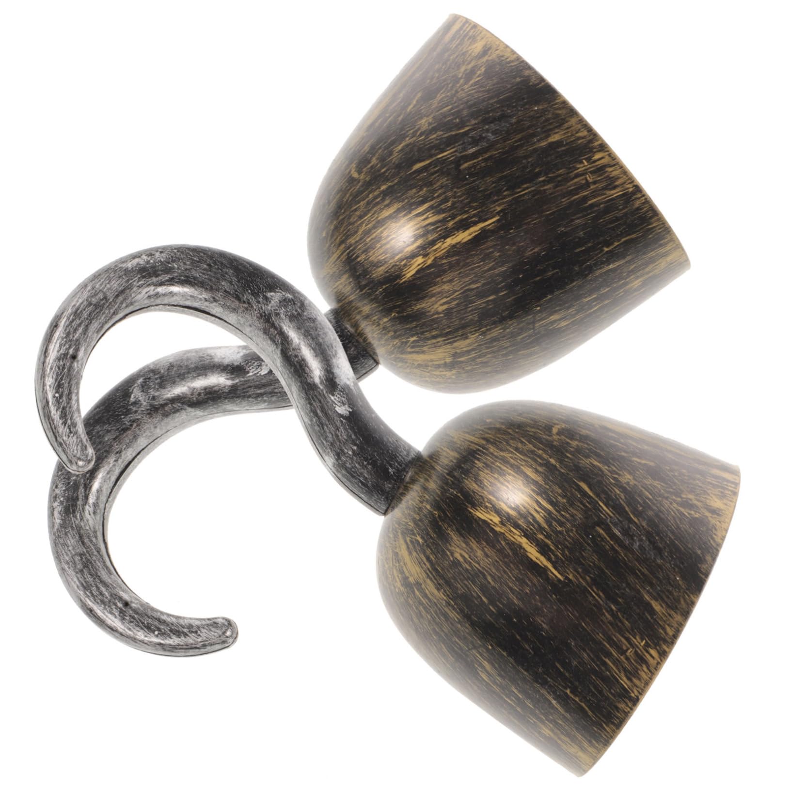 Milisten 2pcs Pirate Hooks Halloween Decor Plastic Hooks Cosplay Accessories for Halloween Party Supplies Reusable Design for Themed Events and Scary Atmosphere