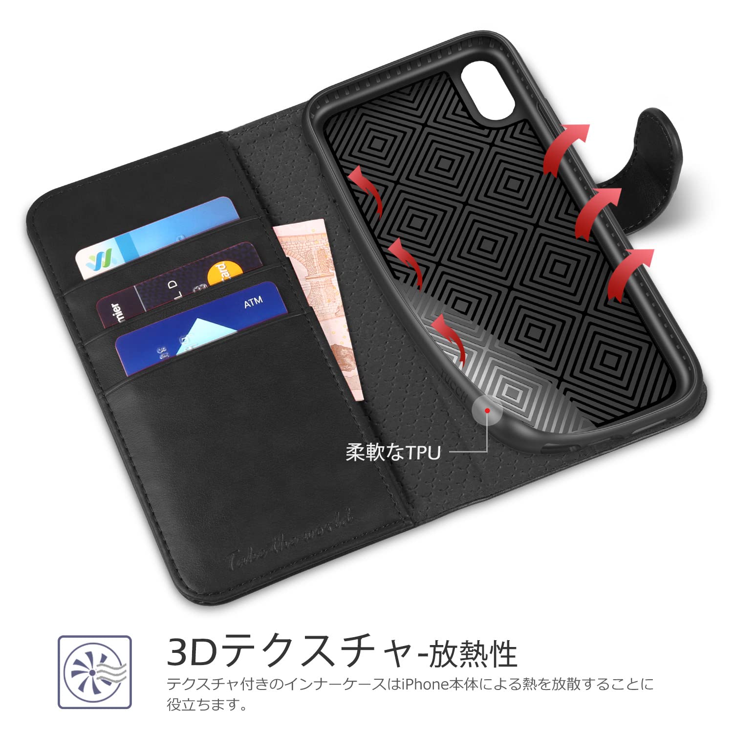 Amazon.co.jp: TUCCH iPhone xs max 対応ケース 手帳型 iPhone XS Max  