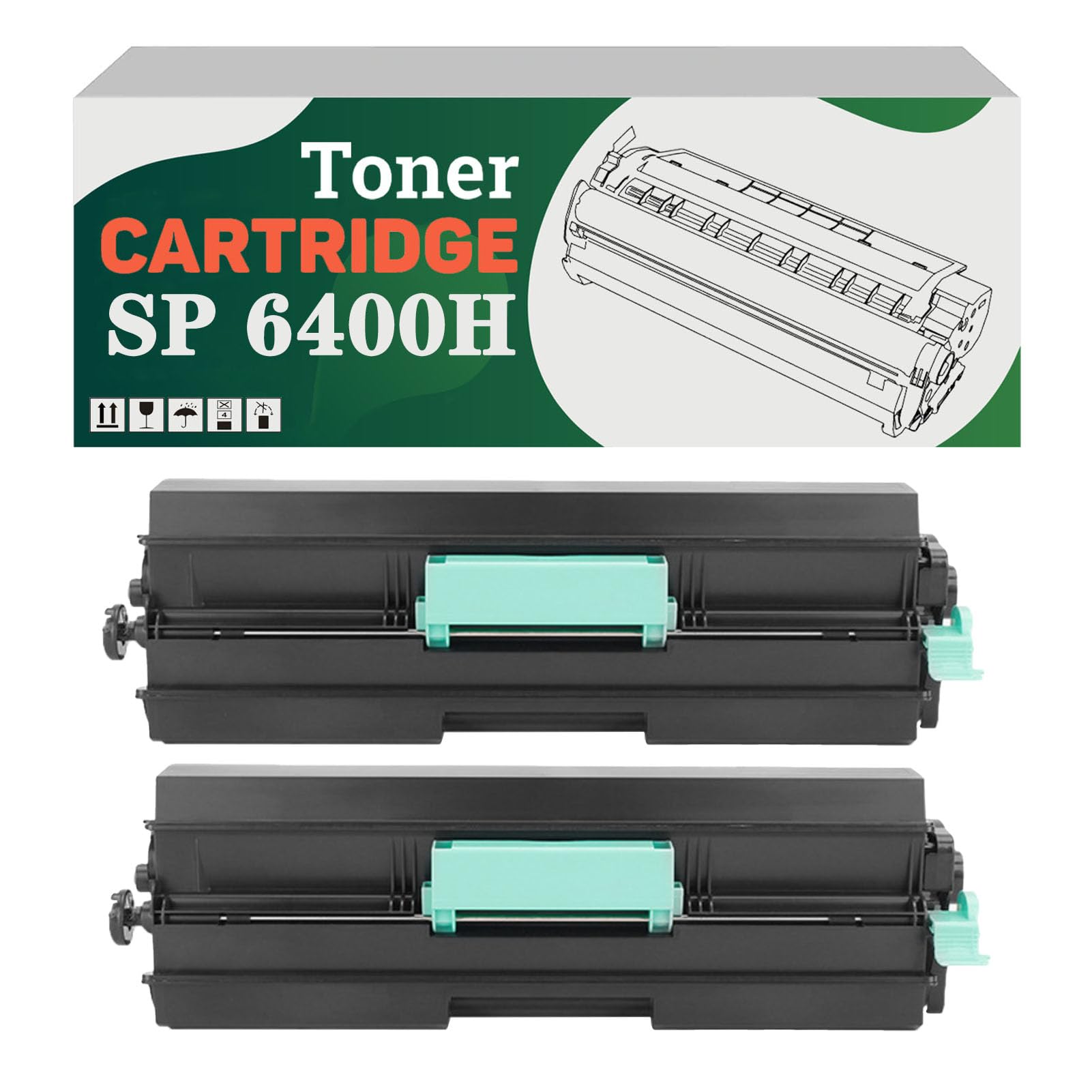 Amazon.com: VGFSAQ Compatible 600572 SP 6400H High-Capacity Toner  