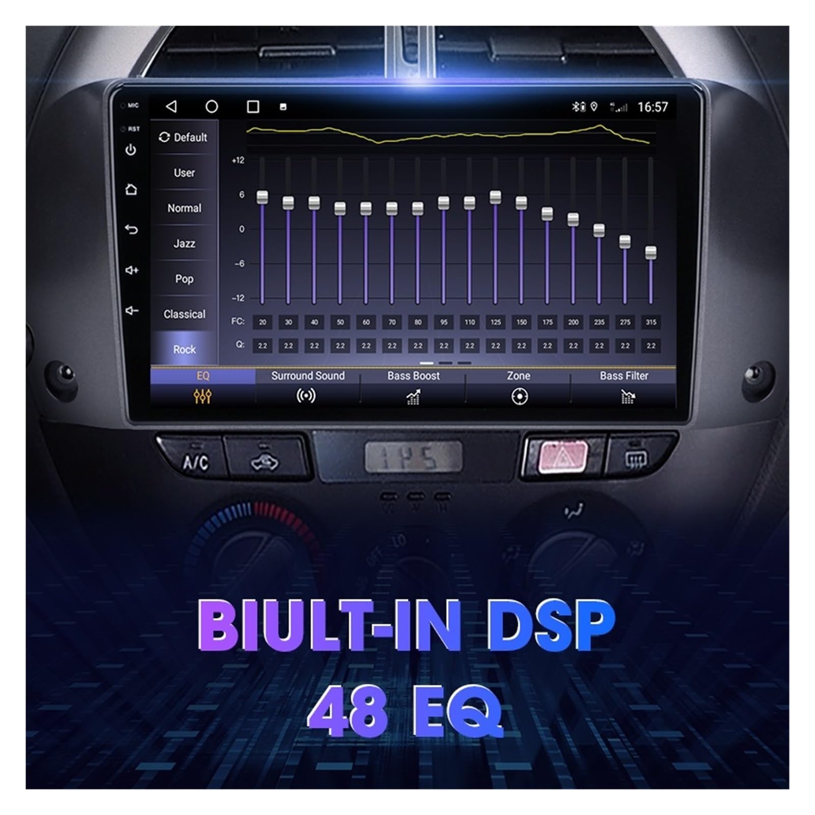 Radio Samochodowe Multimedialny Odtwarzacz Wideo Nawigacja GPS łAtwa Instalacja(T4Plus-ADAS DVR)