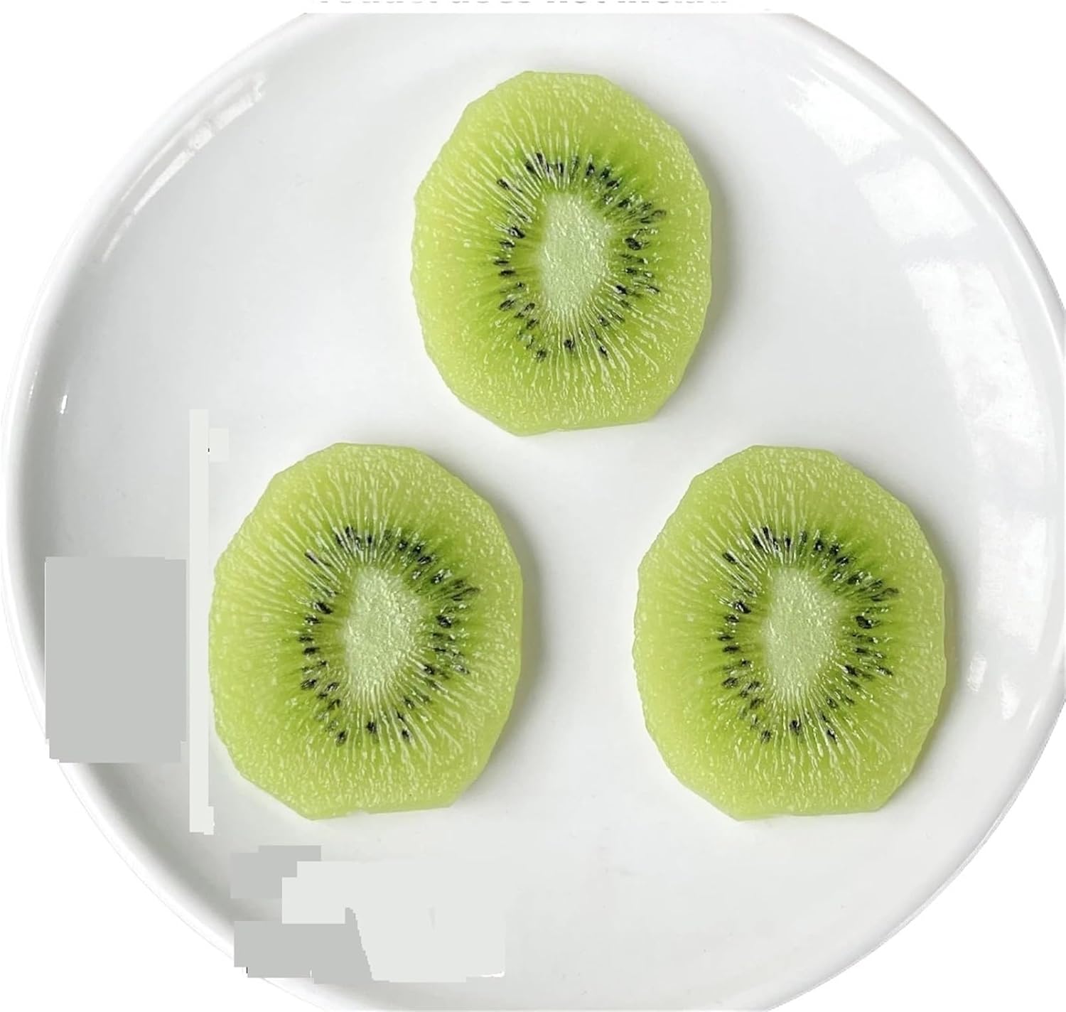 Artificial Fruits Fake Fruit Simulated Kiwi Slices, Strawberry Slices, Banana Slices, Photography Props, Fruit Cake Decorations, Artificial Models(Color03,20pcs)