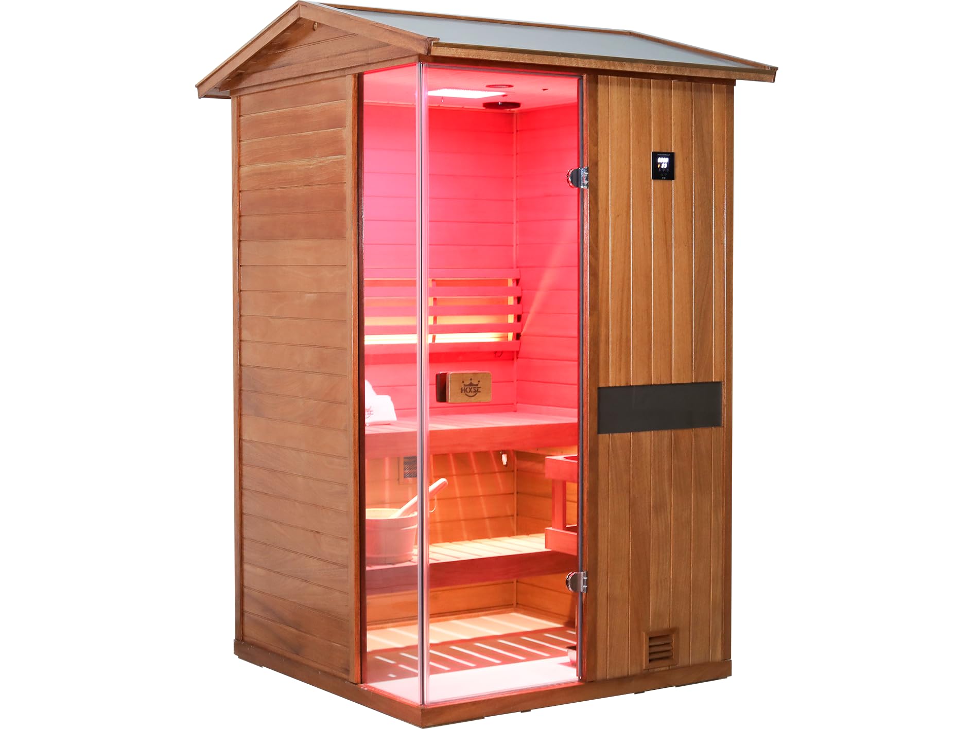 Amazon.com : HKXSC Outdoor Sauna 1 Person, African Mahogany Wood