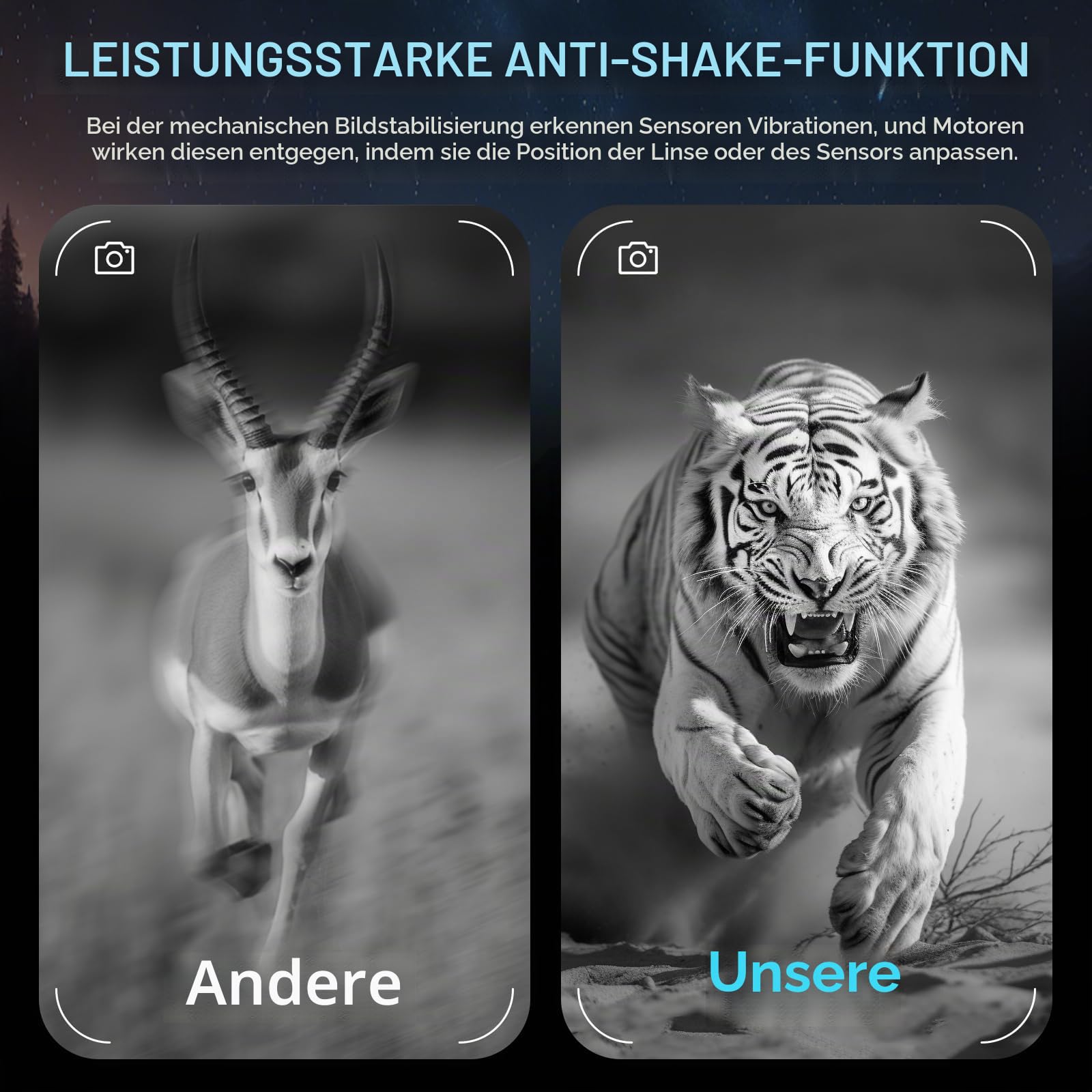 Nachtsichtfernglas für Erwachsene, 10X Digitalzoom 7X Infrarot, 64 GB TF-Karte, für Camping und Wildtierbeobachtungen