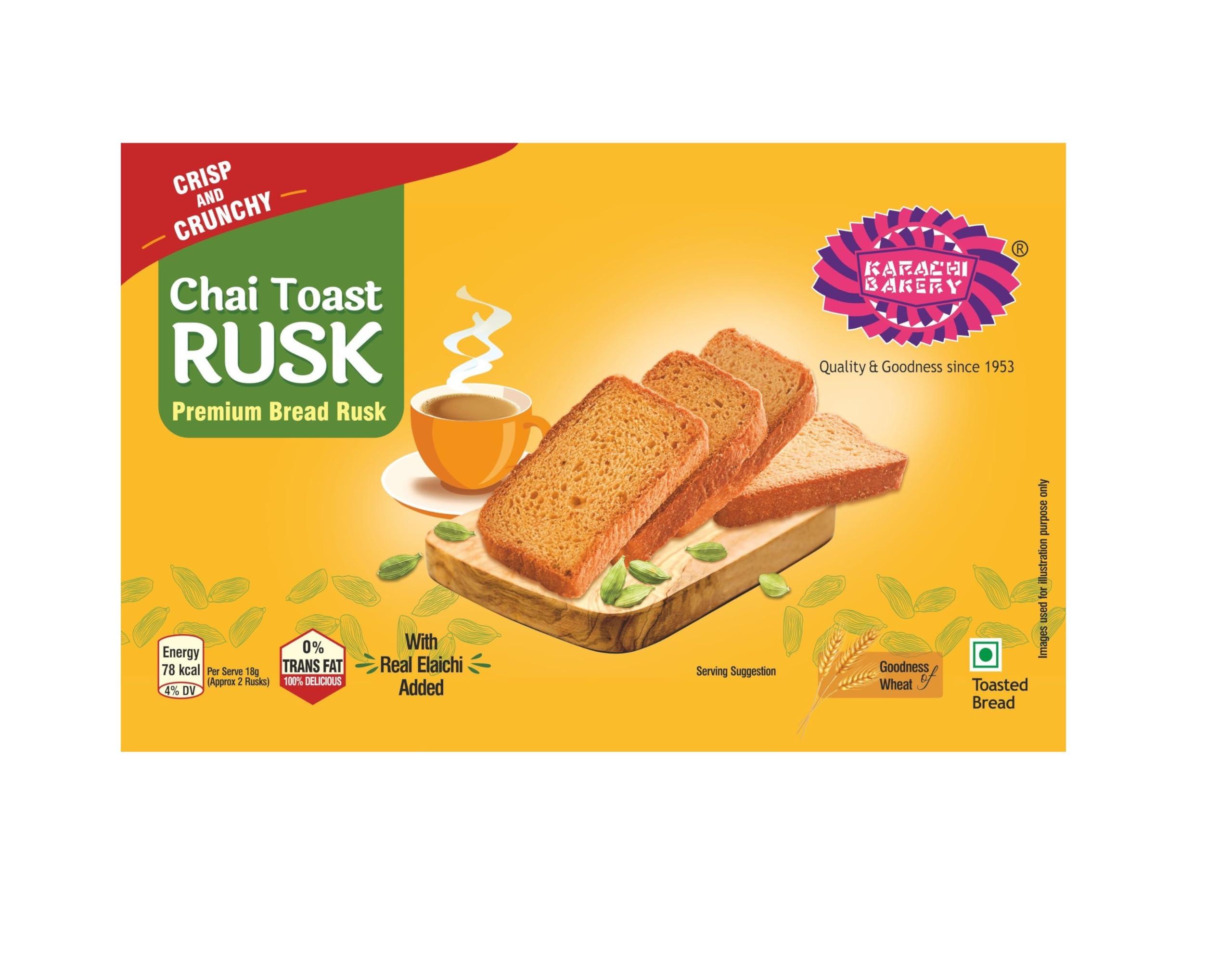 Karachi Bakery Chai Toast Rusk, 400g