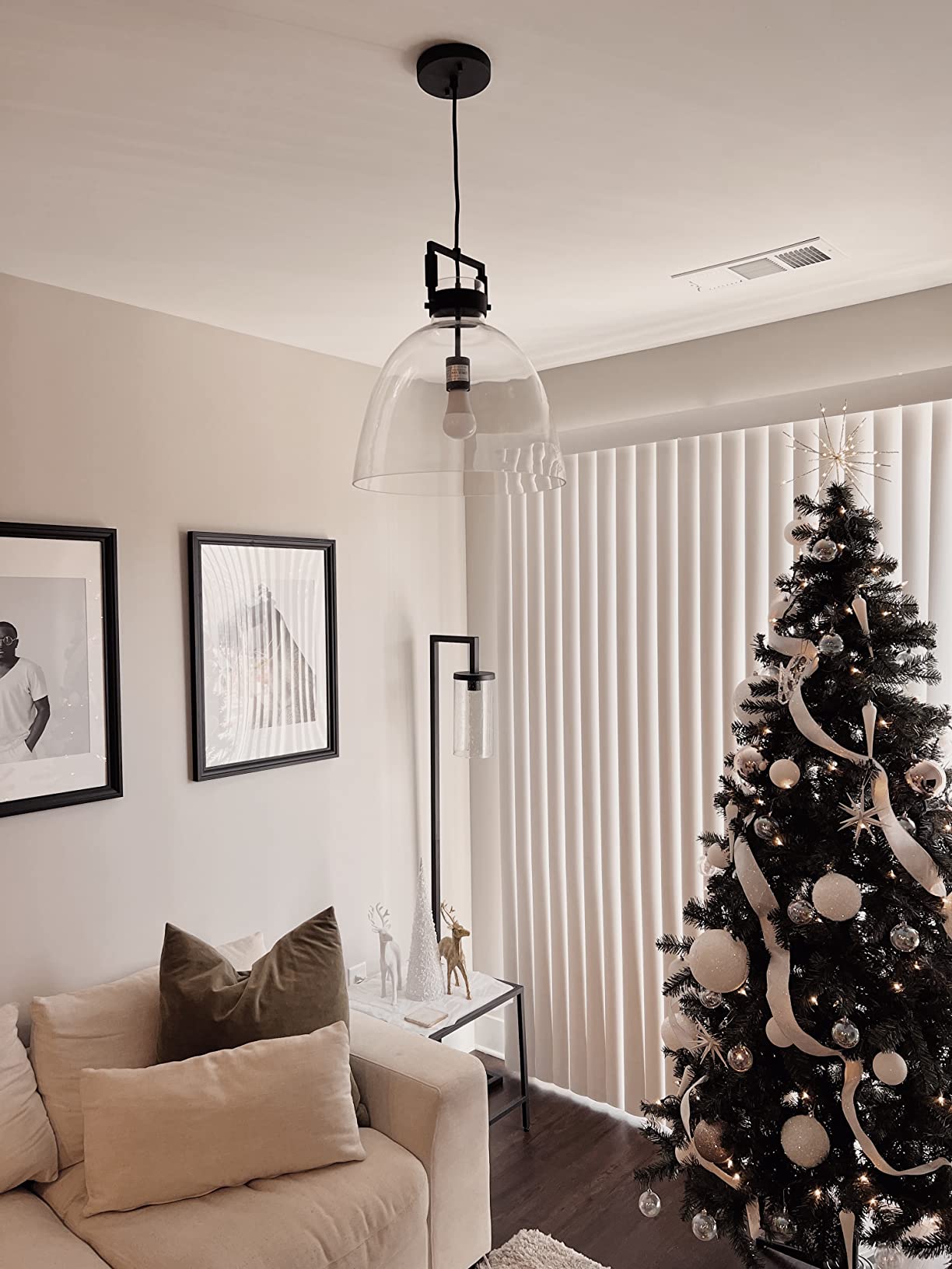 Image showcasing $9/mo - Finance Nathan James Vincent Glass Pendant Lighting, Hanging ...
