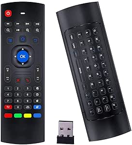 Air Mouse Remote, Rock&amp;Rown MX3 Pro 2.4G Android Box Remote with Mini Wireless Keyboard,Compatible for Android TV/Box/Projector/IPTV/HTPC/Window/HTPC/Mac OS
