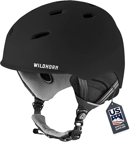 Wildhorn Drift - Casco de snowboard y esquí - Proveedor oficial del equipo de esquí de EE. UU. - Rendimiento y seguridad con ventilación activa