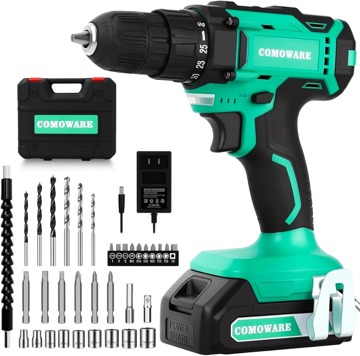 COMOWARE 20V Cordless Drill