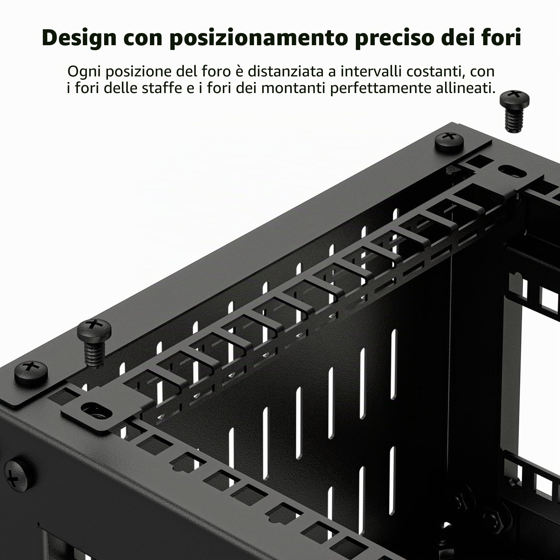 Armadio Server 8U, Mini Rack Server da 10 Pollici per Rete, Server, Dispositivi A/V e Progetti Fai da Te, Profondità 7,87 Pollici, Nero