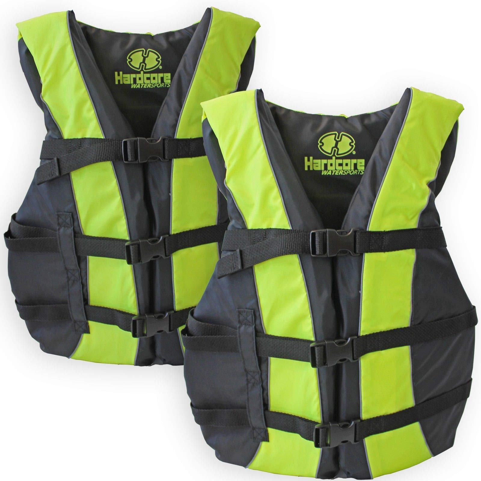 Buy Hardcore Life Jacket 2 Pack Paddle Vest for Adults; Coast Guard Approved Type III PFD Life