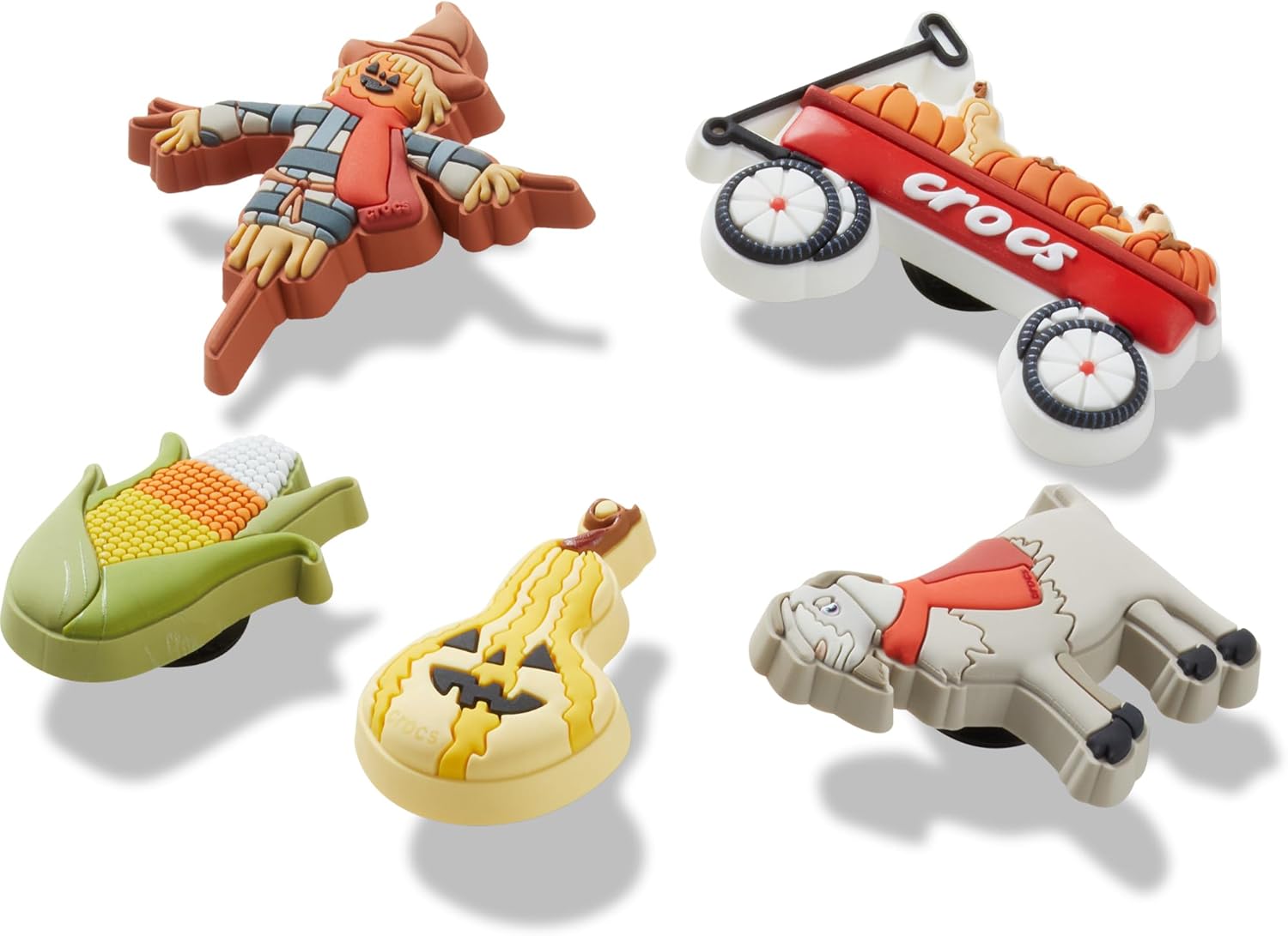 Crocs Jibbitz Pumpkin Patch Shoe Charms, Pumpkin Patch, 5-Pack