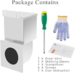Outdoor Dryer Vent Cover Natural Energy Saving - Dryer Exhaust Air Vent Closure, Professional Dryer Vent Seal, Durable Stainless Steel, Fits for 4" Tube