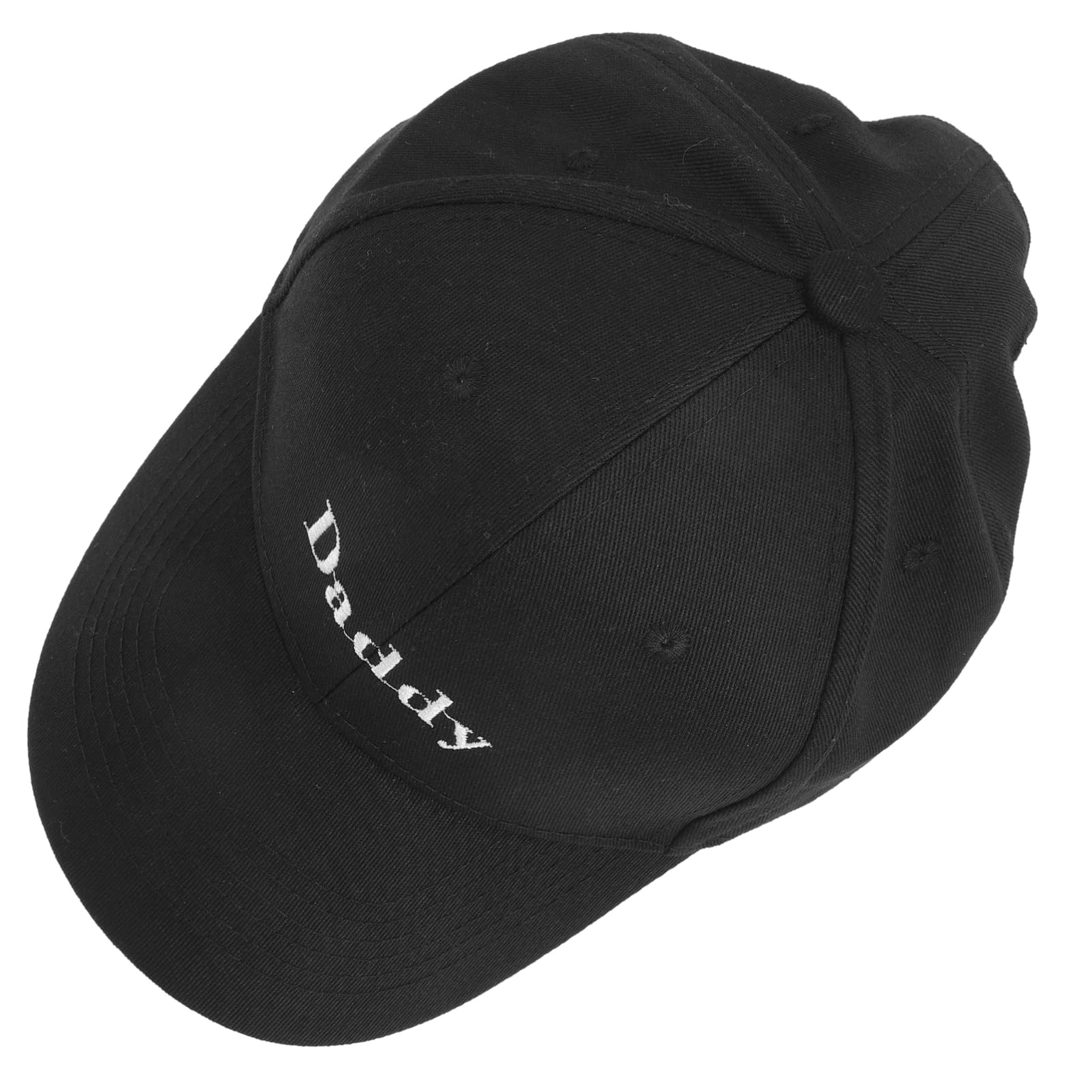 Papa Baseballmütze Sommer Strandmütze Baseballmützen Für Herren Sonnenhut Laufende Mütze Kappen Schwarze Kappe Roter Hut Pferdeschwanz-Hut Freizeithut Babymütze Black Stoff