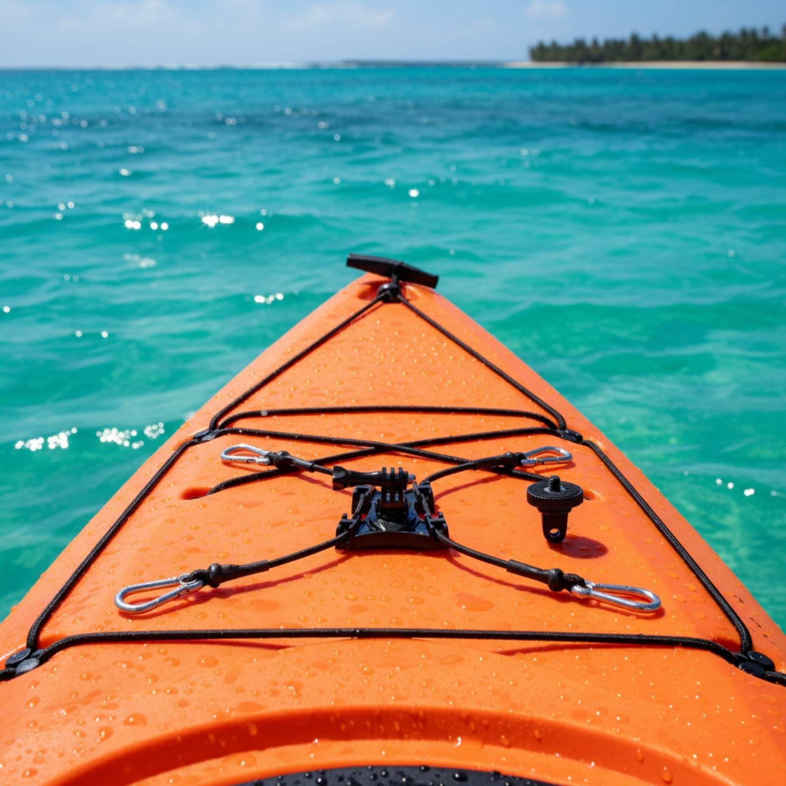 Staffa Elastica per Action Telefono con Base Girevole 360 Gradi E Regolazione Verticale Adatta per Sport Acquatici Kayak Paddleboard E Recinzioni, Upgraded Phone Clip