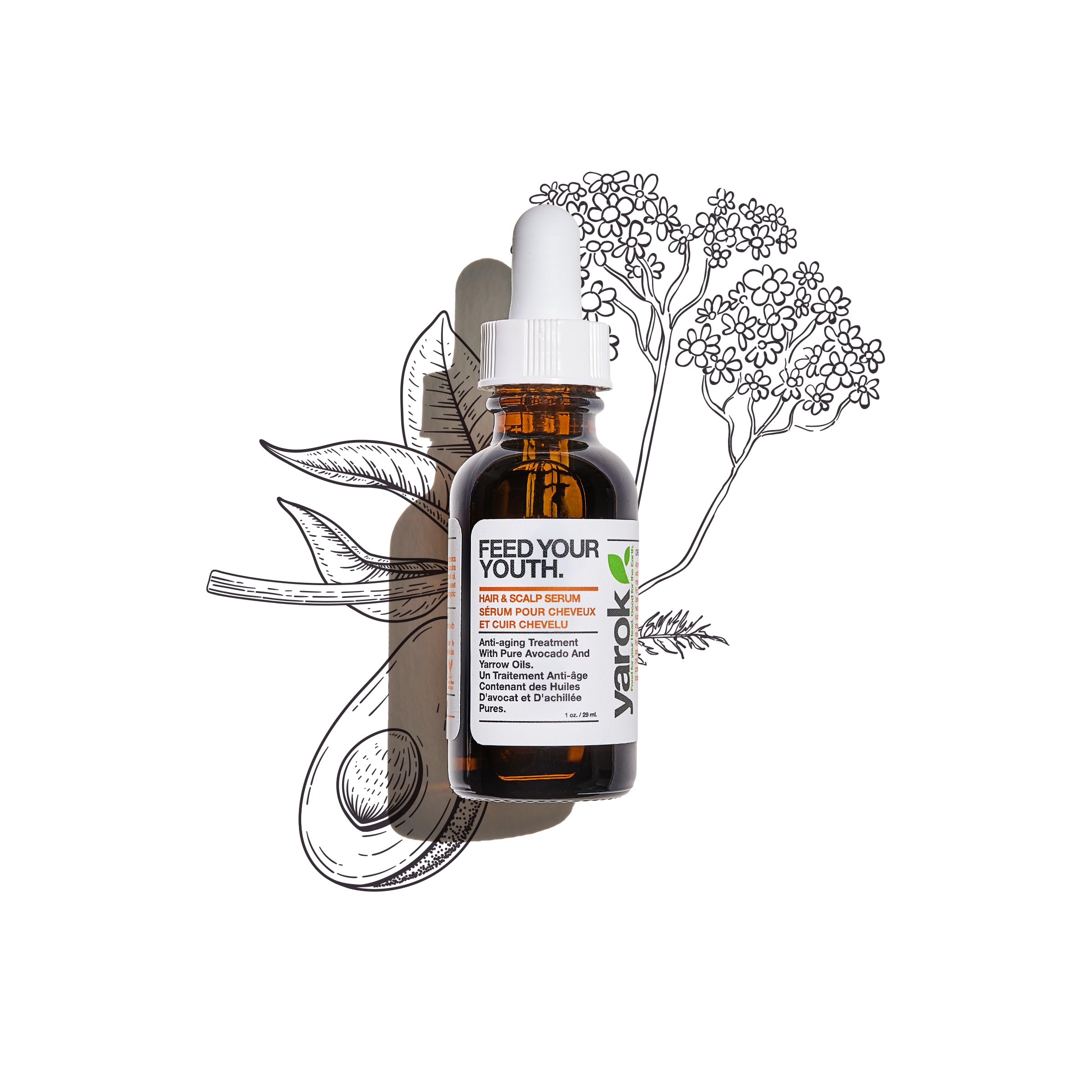 Yarok, Serum Hair Scalp Feed Your Youth, 1 Ounce