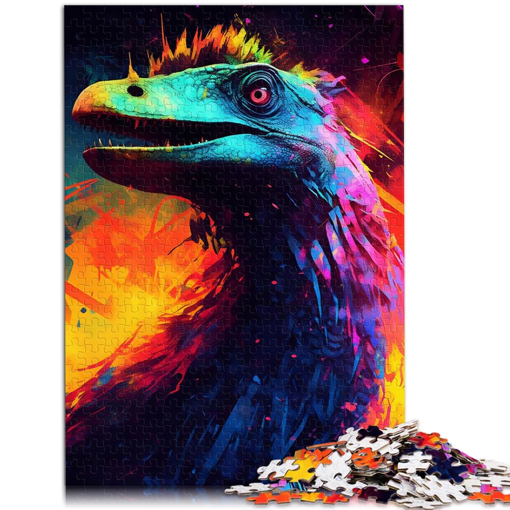 Jigsaw Puzzle for Adults Coelophysis Dinosaur 1000 Piece Jigsaw Puzzle for adults & kids Cardboard Puzzles Family Fun Puzzle by Size: 26x38cm — image 1
