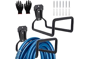 2 Pack Garden Hose Holder, Wall-Mounted Heavy Duty Hose Hanger