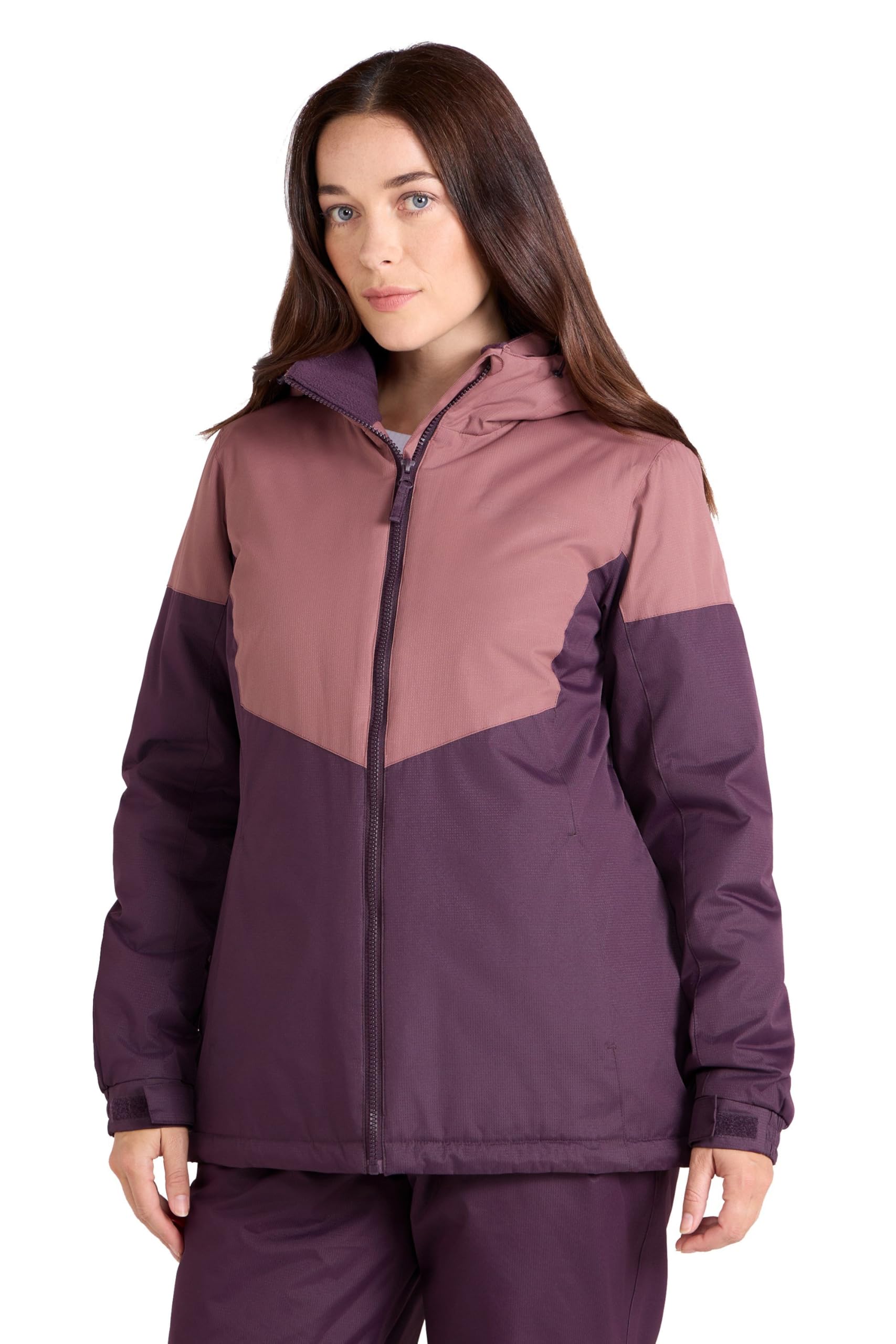 Mountain Warehouse Women's Light Pink Moon Ski Jacket - Snowproof, Adjustable Hood - Ideal For Sports, Skiing, Snowboarding 22