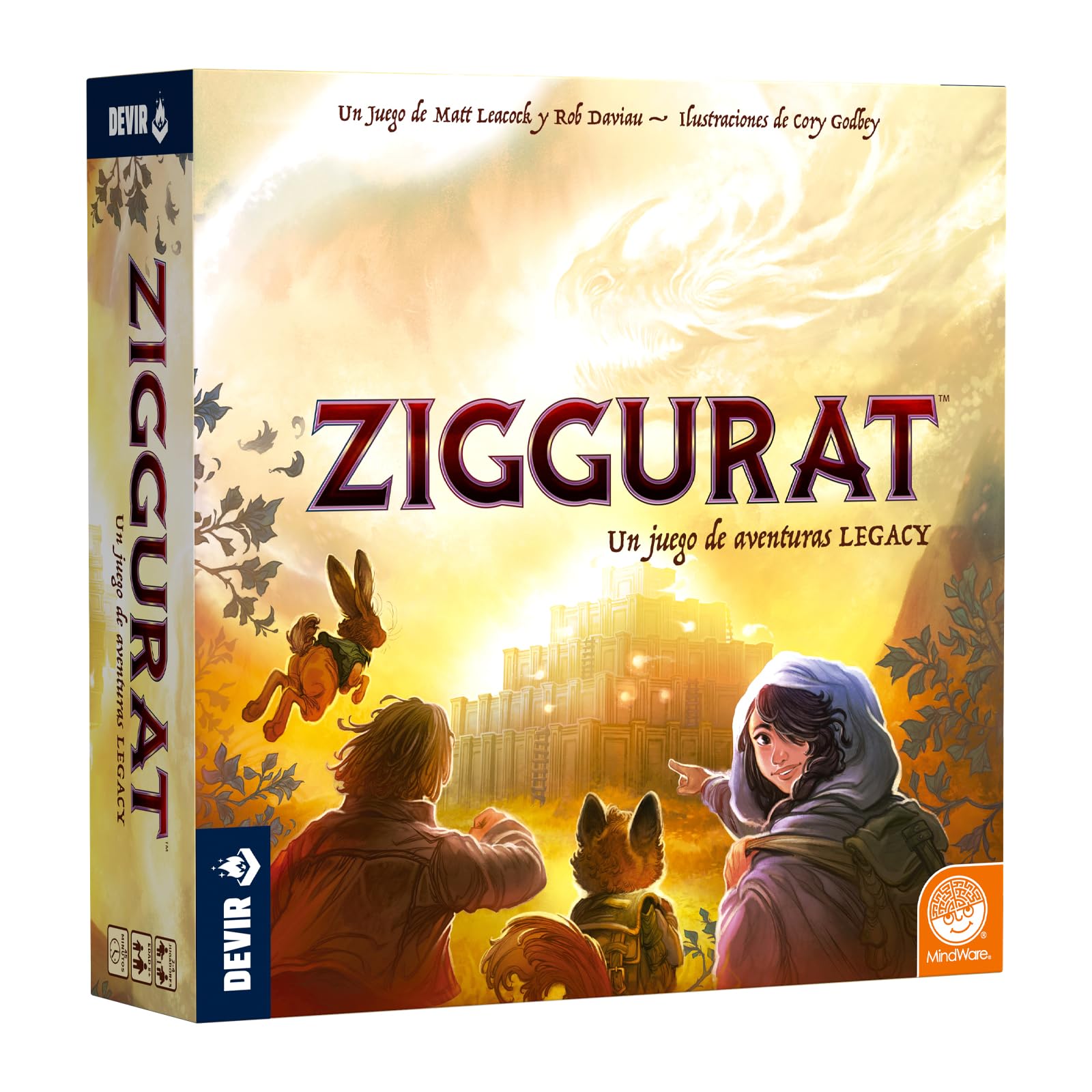 Devir Ziggurat - Przygoda i tajemnicza kooperacyjna gra planszowa | Ewolucyjna kampania w 6 rozdziałach | Plansza 3D dla 2-4 graczy od 10 lat (BGZIGGES)