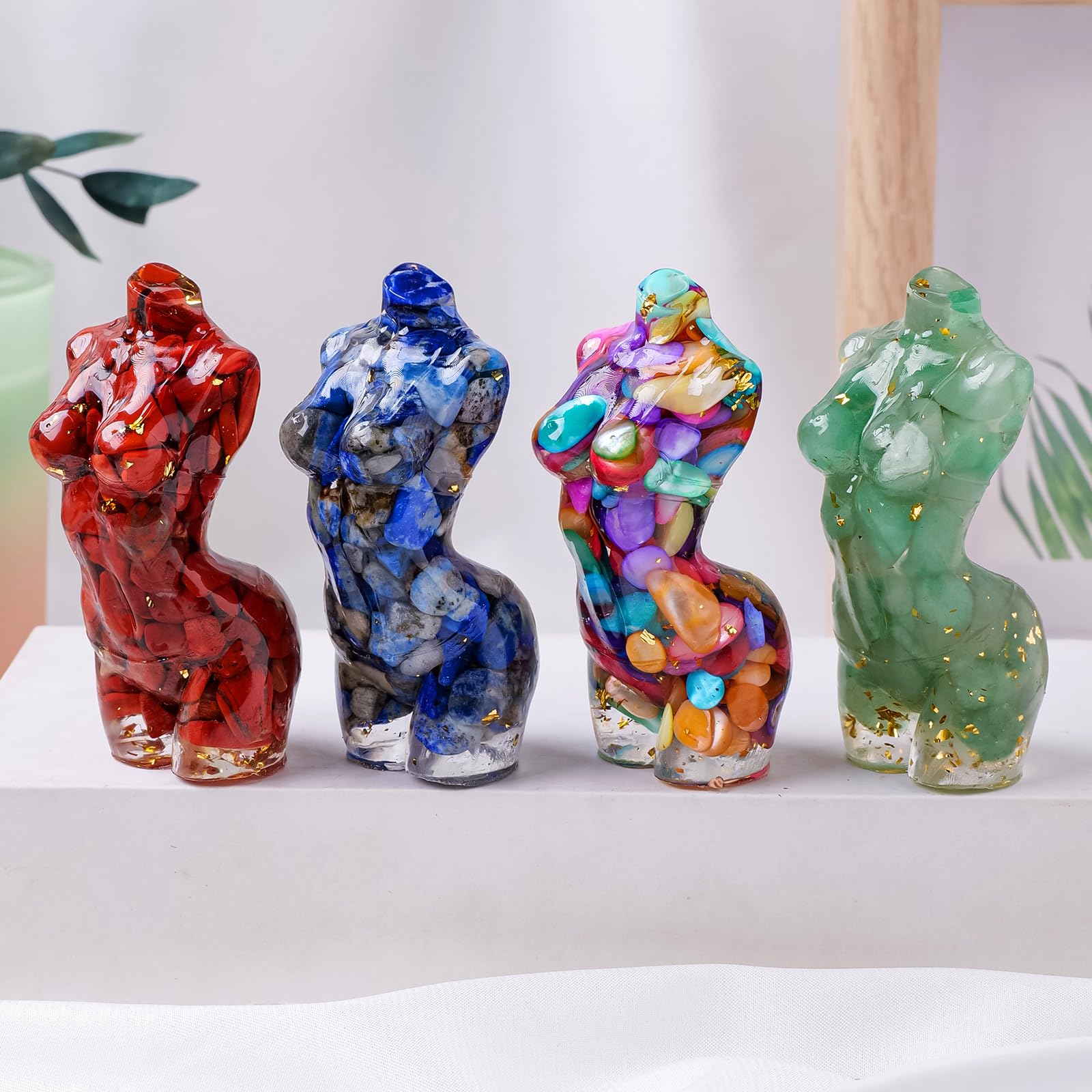 Amazon.co.jp: RJINGSHI 天然樹脂 レッド ジャスパー 女神 女性 モデル