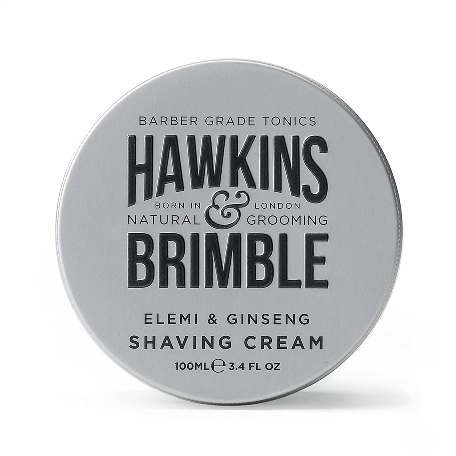 Hawkins and Brimble Shaving Cream 100ml / 3.4 fl oz - Male Shave Soap Lotion Good Lather | Lightly Fragranced Nice Aroma