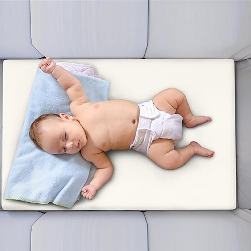 Miniatura 8 de YENING Colchón de bambú Pack and Play, transpirable, 38 x 26 pulgadas, impermeable, colchón de bebé para Pack N Play, cubrecolchón impermeable con