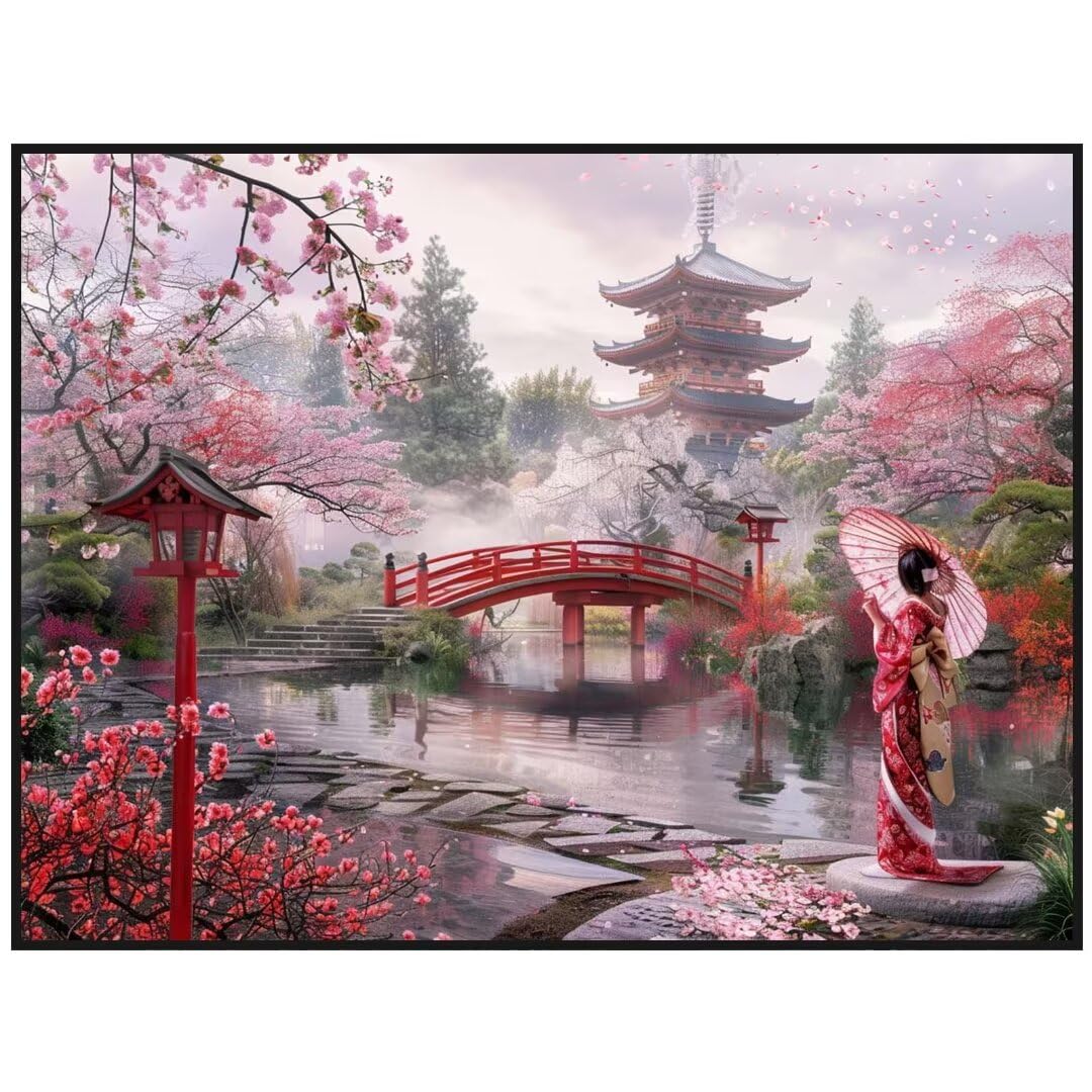 Amazon.com: Diamond Painting Japanese Scenery Diamond Art