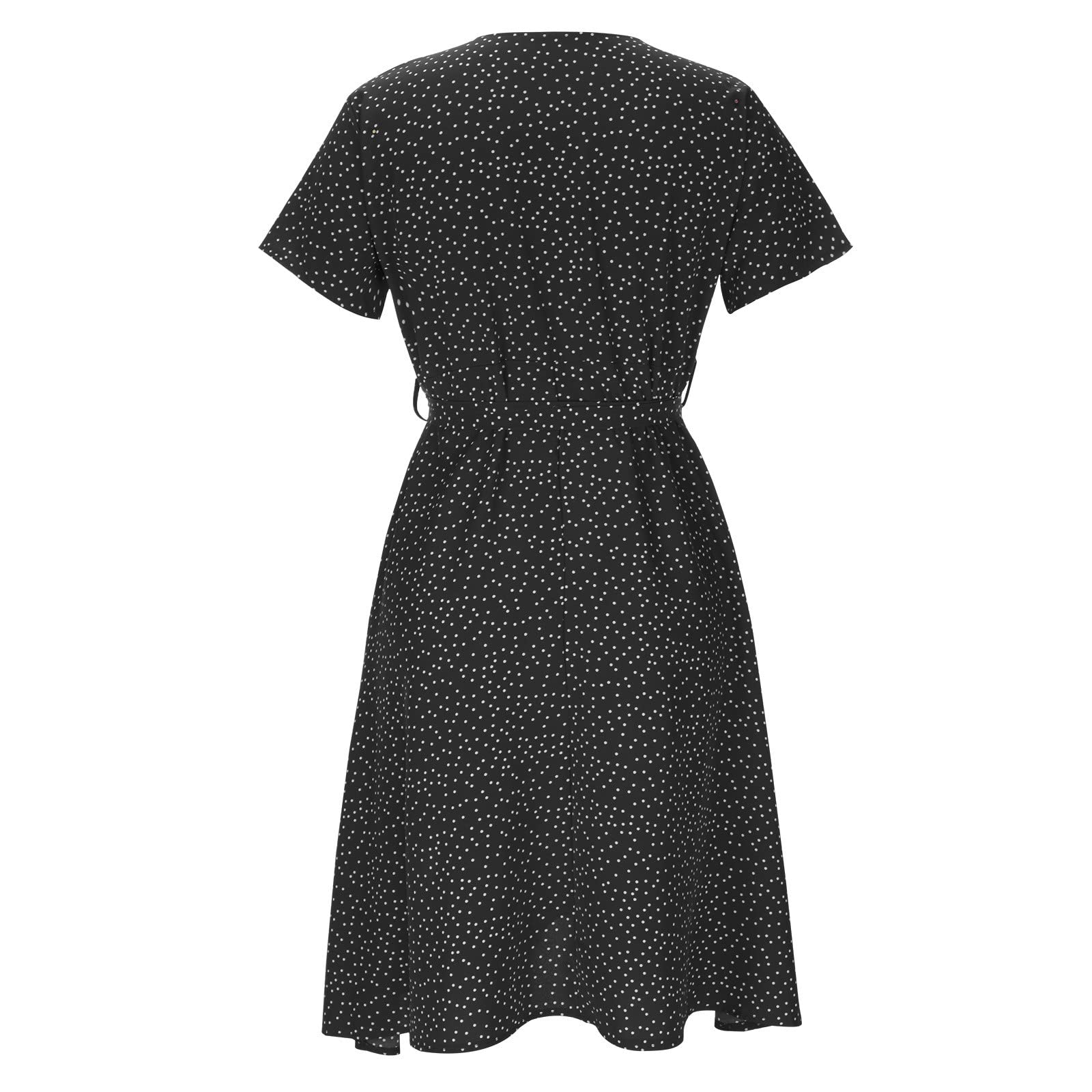 Sukienki Damskie Sukienka Elegancki bandaż z dekoltem w szpic Na co dzień z krótkim rękawem dla specjalnych pań Maxi Plus Size Petite