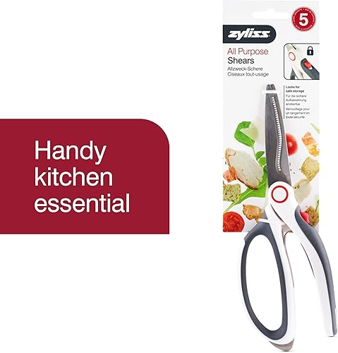 Miniatura 5 de Zyliss Cizalla de cocina con cortador de caja rojo