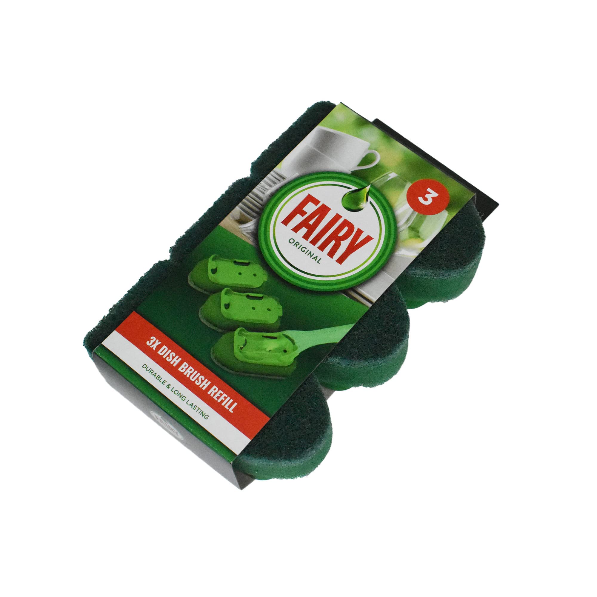Fairy Soap Dish Brush 3X Refills
