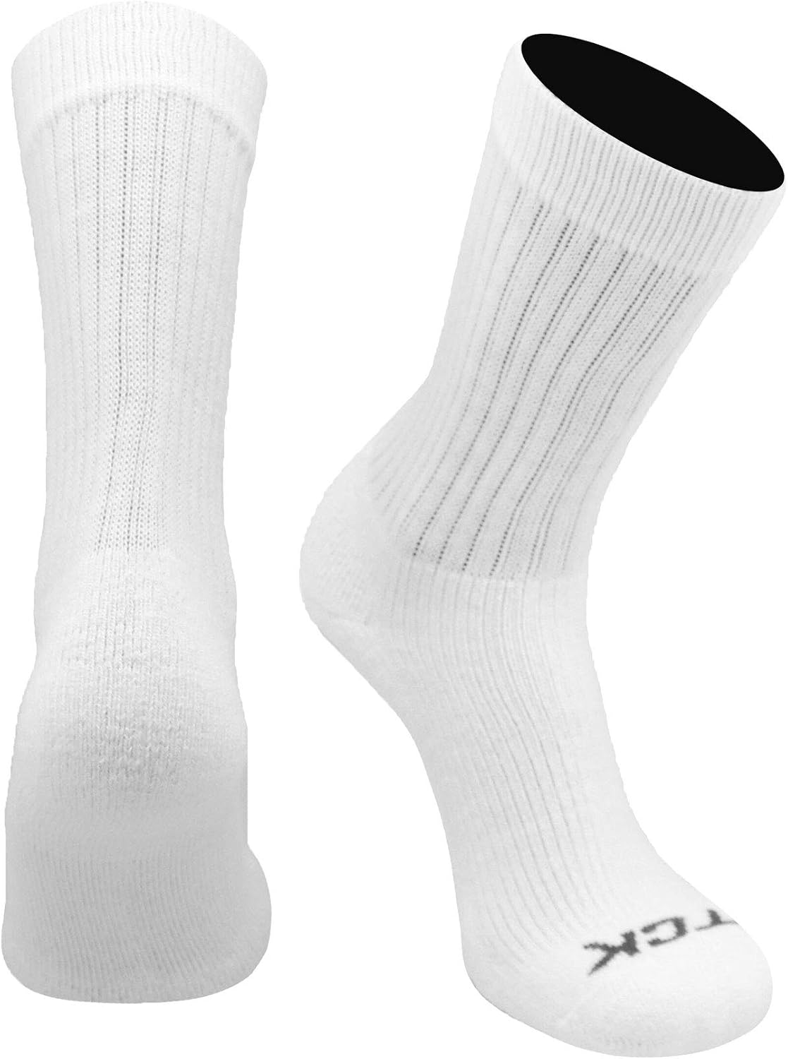 TCK Ultra-Soft Acrylic Athletic Crew Socks, Smooth Toe Seam Performance Team Sports Socks for Basketball, Football