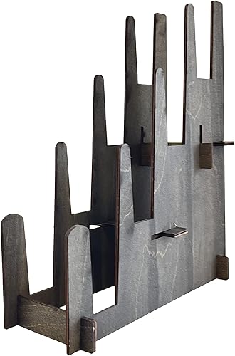 Miniatura 9 de Soporte de exhibición de madera - Platos, impresiones artísticas, obras de arte, imágenes, libros, papelería, discos, revistas y más - Ferias