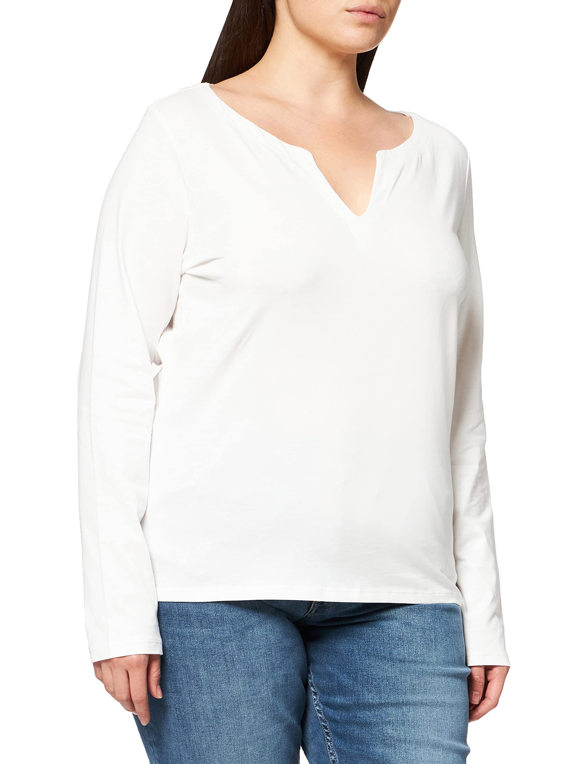 Esprit Women's 110/Non-Straight White Edc 101Cc1f309 T-Shirt, Xl