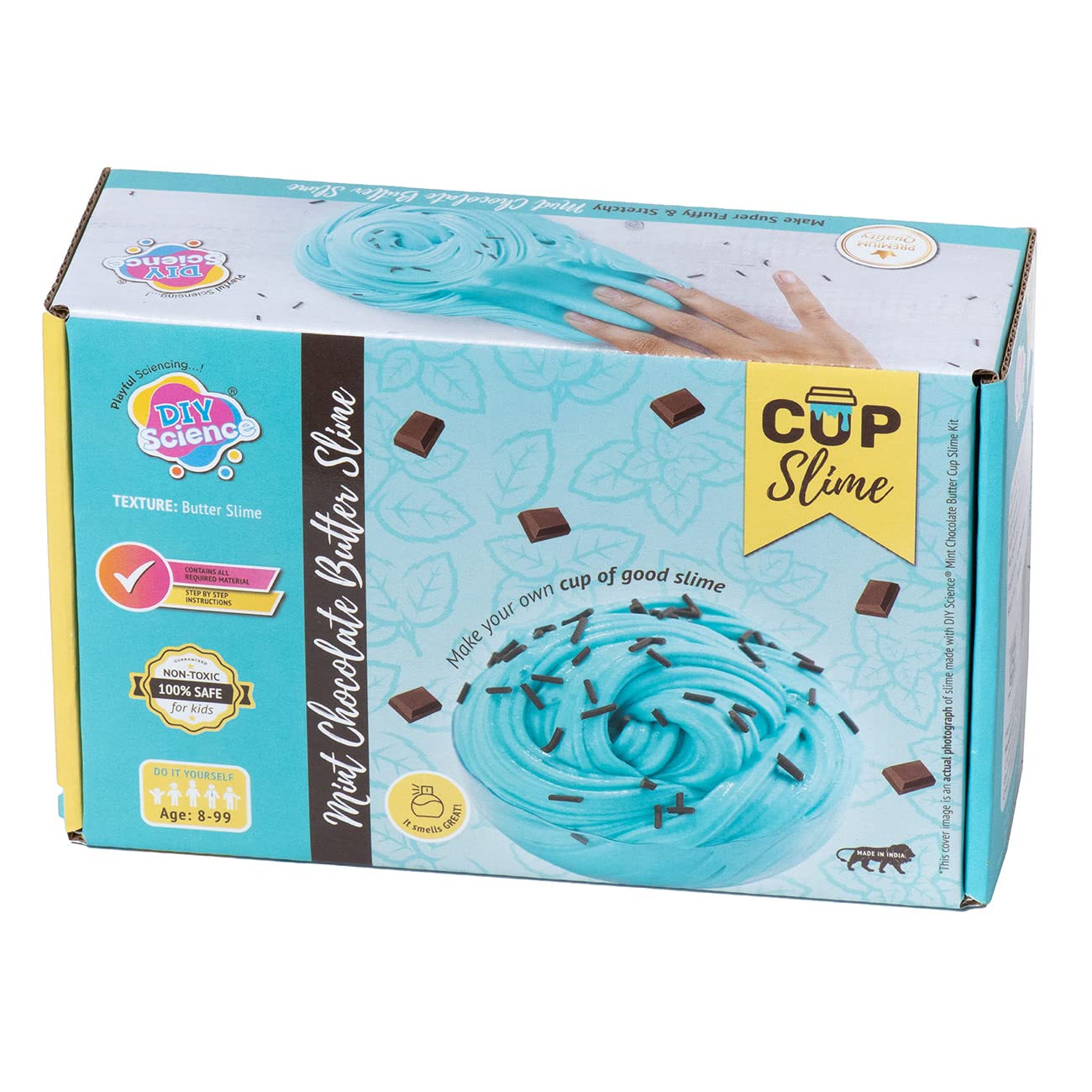DIYScience Mint Chocolate Butter Slime Kit,Slime Making Kit For Boys,Girls,And Kids,8+ Years,Make Fluffy&Stretchy Butter Slime,Scented Slime Glue,Activator Gel,Ultralight Foam Clay,Choco Sprinkles (B0C391QZD9) Amazon Price History, Amazon Price Tracker