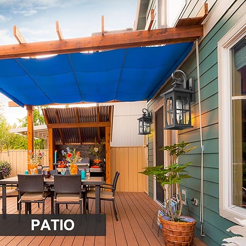 Miniatura 2 de Darkaway Lámparas de pared para exteriores, lámparas de pared para exteriores, accesorios de iluminación exterior, impermeable, negro, aplique de