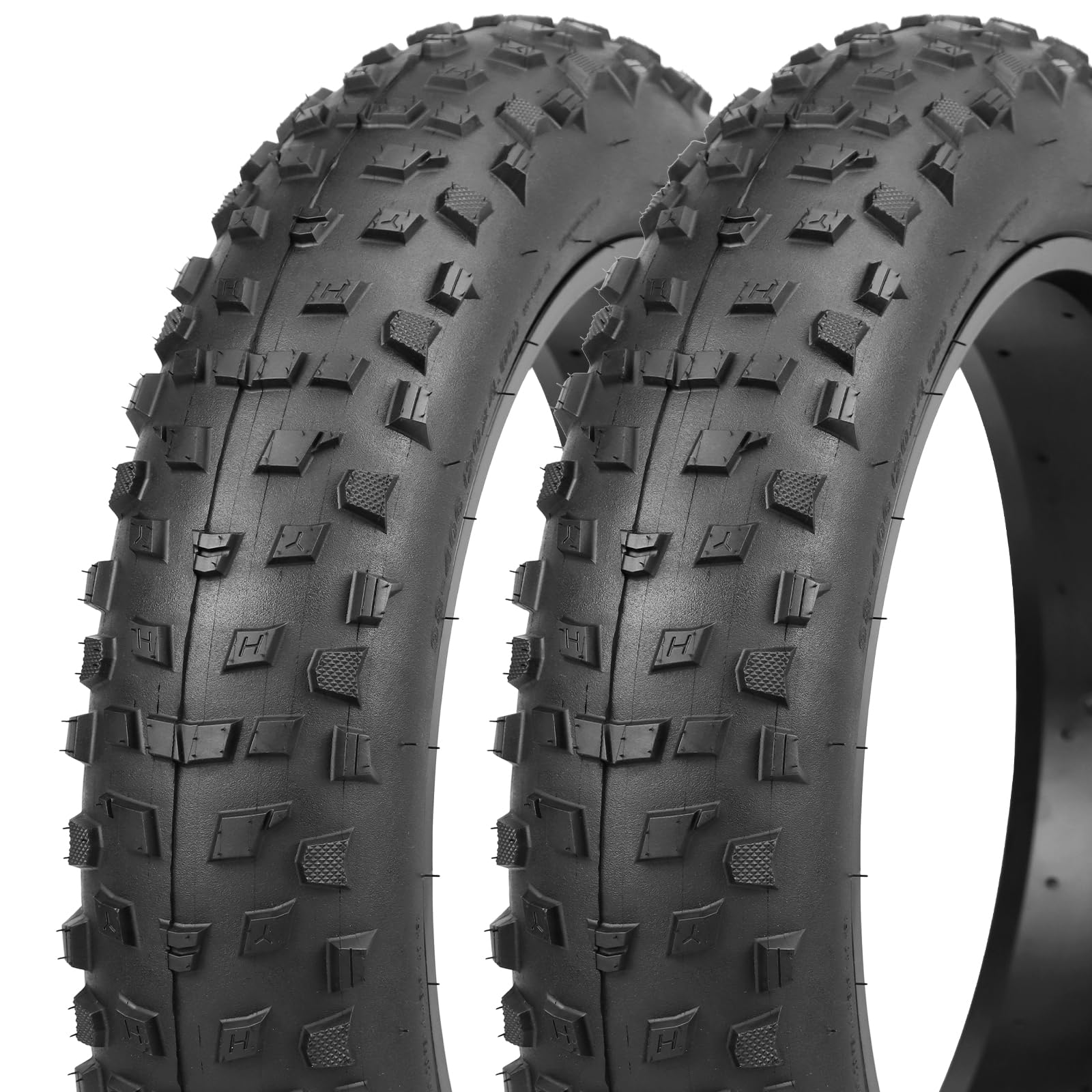 Pneu de Vélo 20x4.0 (98-406) - Pneu Large pour VTC, Vélo Électrique, Fat Bike - Pression 20 PSI - Anticrevaison