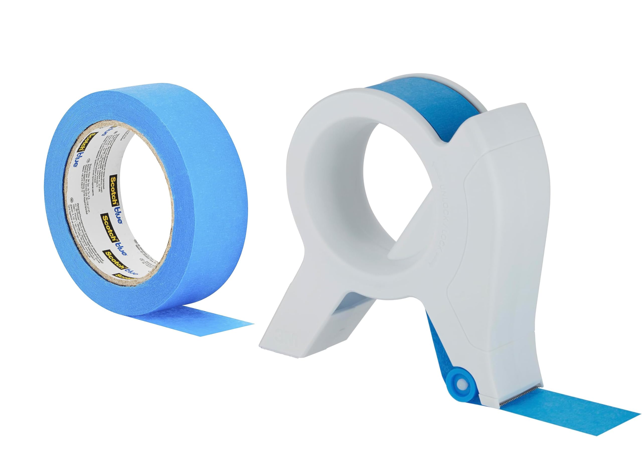 ScotchBlue Kit Aplicador de Cinta de Pintor con 5 Rollos en Total (36mm) – Cinta de Enmascarar Multisuperficie - para Molduras, Rodapiés, Marcos de Puertas y Ventanas – Uso Interior y Exterior