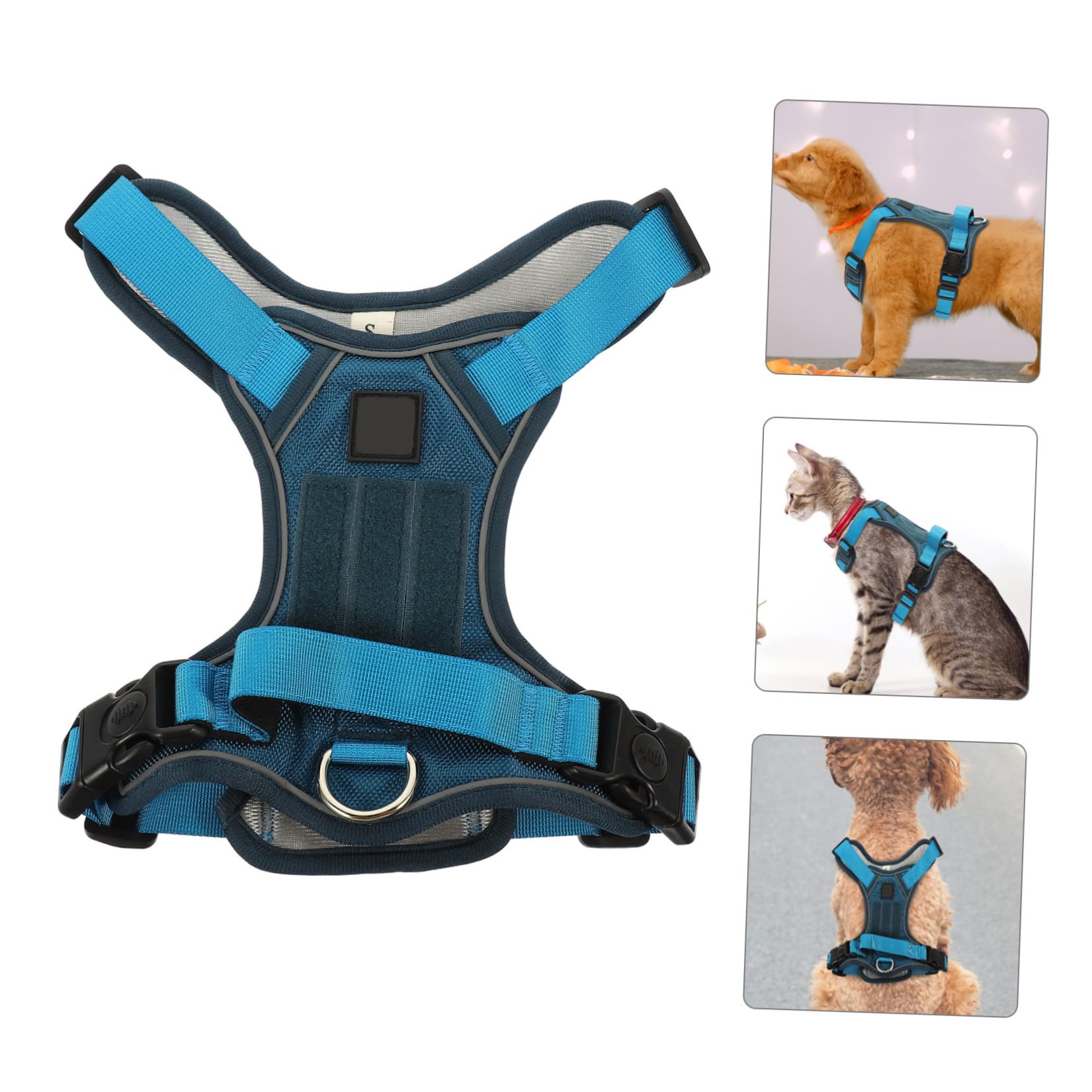 Mipcase 2 Tiras Reflectantes Ajustables Y Resistentes Al Desgaste para Perros Y Grandes. Chaleco Portátil para Perros.