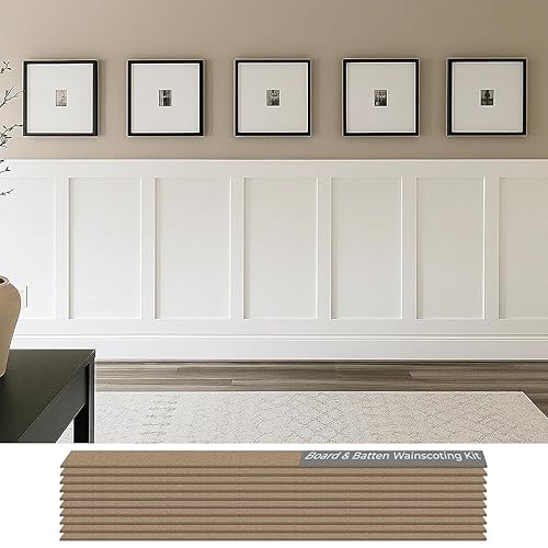 Board and Batten Wall Molding Kit – Paintable MDF DIY