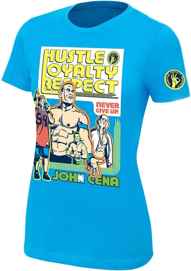 Official WWE Authentic Women's John Cena "Throwback" T-Shirt (Small)