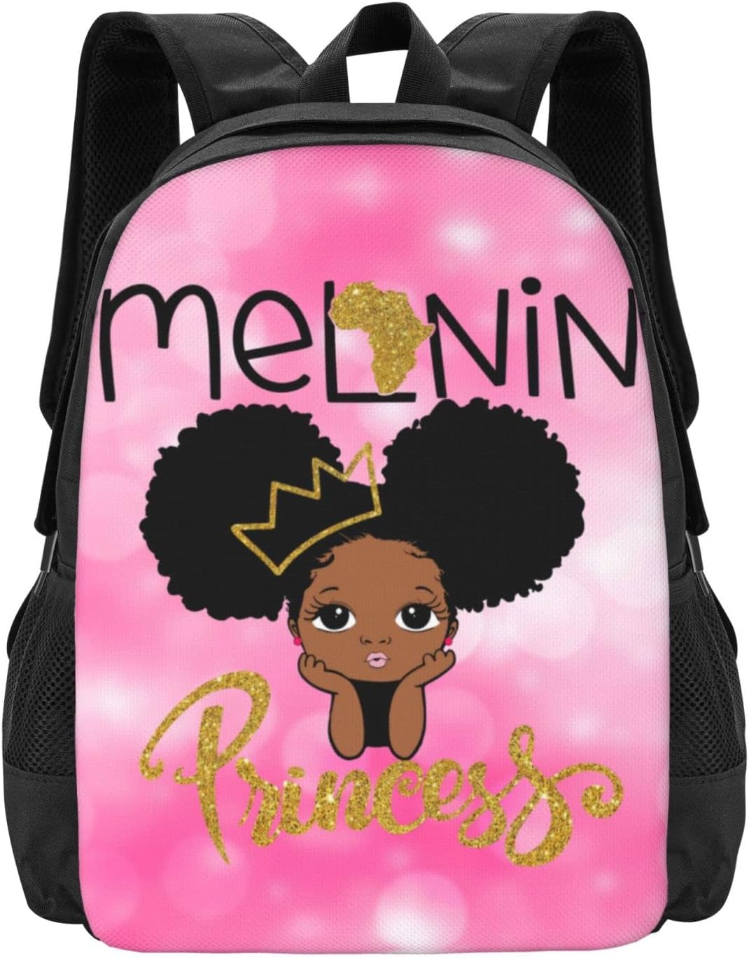 nrseag African American Girl Backpack Black Girl Backpack