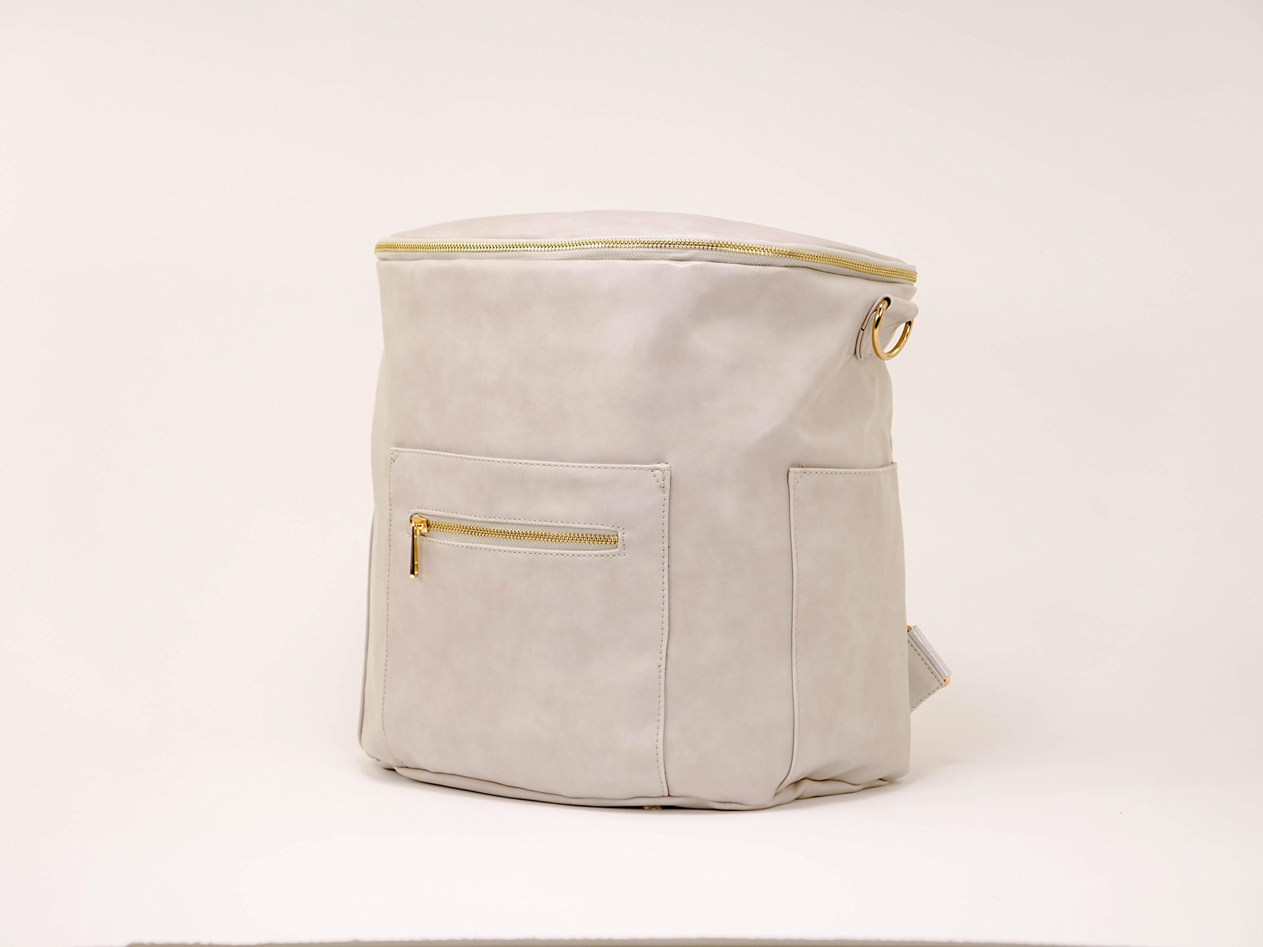 Ivy Mae Diaper Bag Backpack (Light Gray)