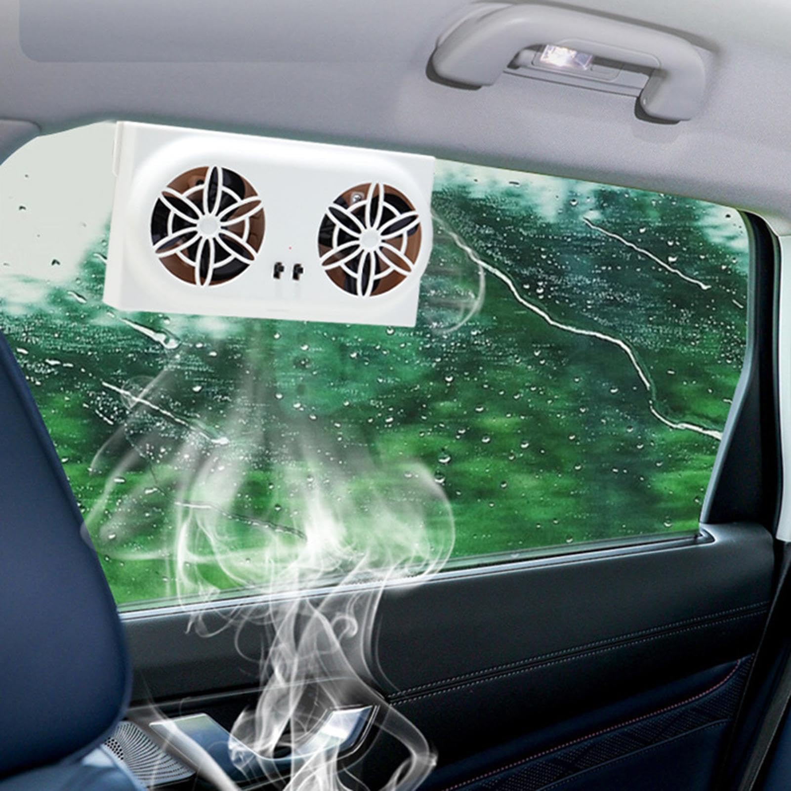 Ventilatore Di Scarico Per Finestrino 'Auto, 5000 RPM Radiatore Per Veicolo Alimentato USB, Estrattore D'Aria, Per Finestrino Auto e Camion Circolazione Aria Estate Viaggio su Strada Parcheggio