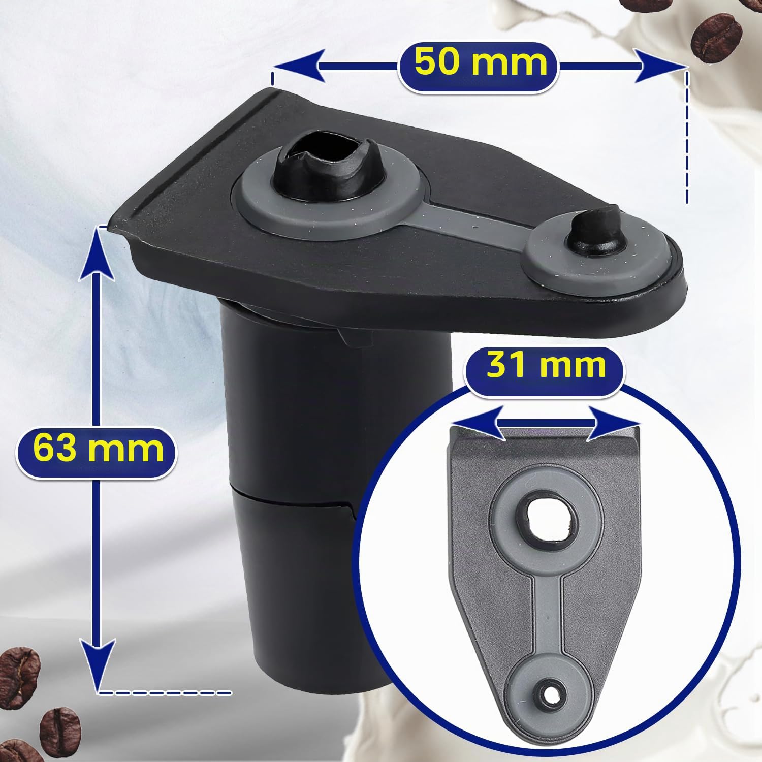 MONTERAL Getränkeauslaufdüse für Kapsel Kaffeemaschine mit dem Originalcode 12027369 00637482 637482 für Bosch Tassimo - Garantie 10 Jahre