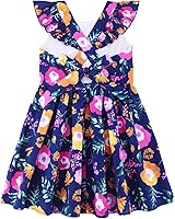 Vista 259 de Vestido de verano para niña, de algodón, con diseño floral