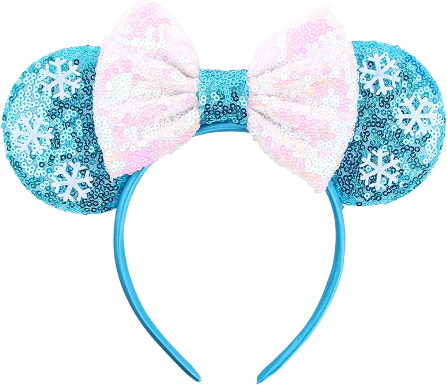 Mouse Ear Cosplay Party Hairband,Shiny Bows Mouse Ears for Kids Girls Women Princess Party Decorations Cosplay