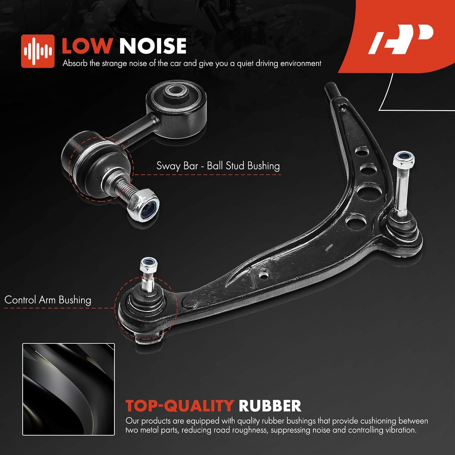 A-Premium Set of 12, Front Lower Control Arm, Sway Bar Link, Inner Outer Tie Rod End, Compatible with BMW E36 Series - 1992-2002 - 318i 318is 318ti 323i 323is 325i 325is 328i 328is Z3